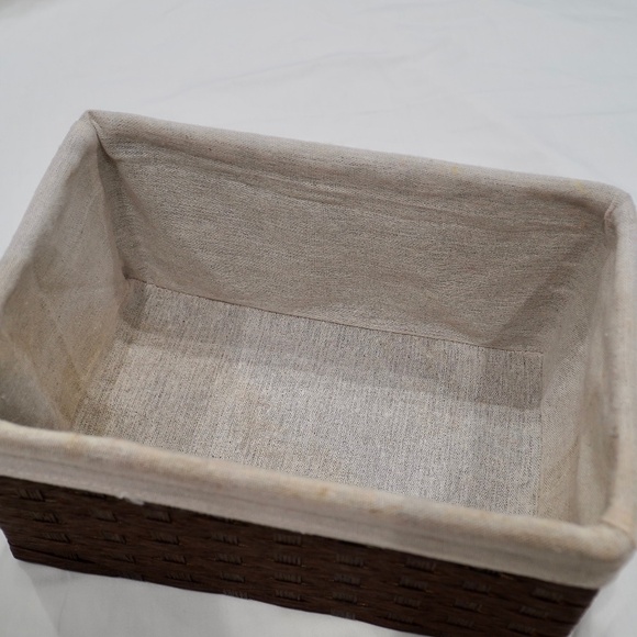 BROWN WOVEN BIN - Picture 1 of 14